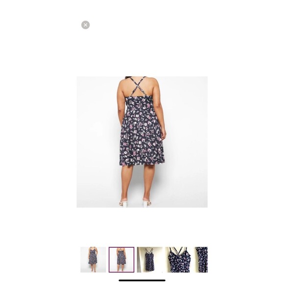 NWT Nine Britton Stitch Fix Angie Stretch Floral Knit Midi Dress Sz Medium #442 - Picture 2 of 9